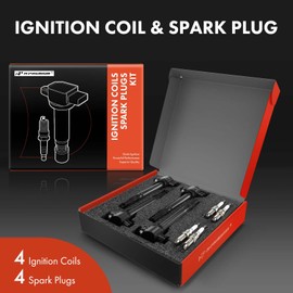 A-Premium Set of 8 Ignition Coil Pack and Iridium Spark Plugs Compatible with Mitsubishi Outlander Sport 2011-2017, Lancer 2011-2017, RVR 2011-2015, 2.0L, Replace# 1832A016