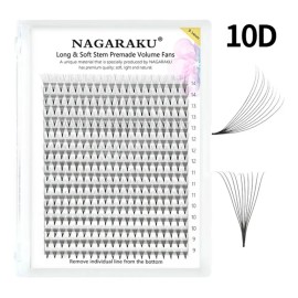 Nagaraku Extensión De Pestañas Prearmados Volumen 10d Mix