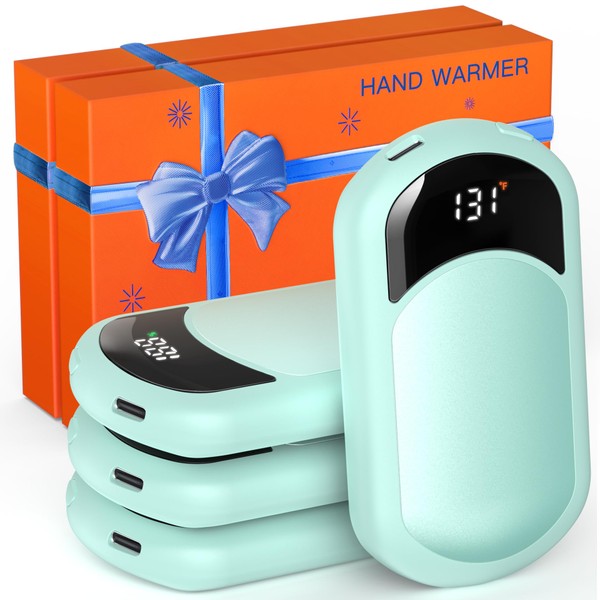 Hand Warmers Rechargeable, 4 Pack Electric Hand Warmer with Gift