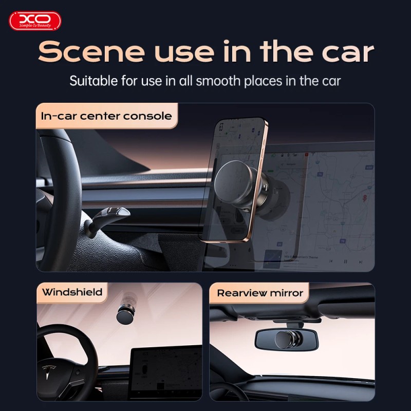 Universal XO 360°Rotation Vacuum Strong Magnetic Phone Holder Suction Cup