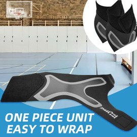 Atuoxing Foot Wrap, Restore - Plantar Fasciitis Foot Wrap, Foot Bandage for Plantar Fasciitis, Foot Wrap, Flexible Ankle Brace, Compression Wrap Cover for Men and Women (Blue, M)