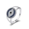 VONALA Evil Eye Ring 925 Sterling Silver Blue Evil Eye
