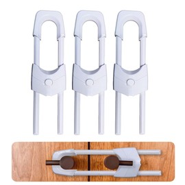 GGUFAY Kindersicherung Schrank, Kindersicherung Schubladen für Babys und Kleinkinder, Schubladensicherung Baby für Möbel, Küche, Schranksicherung Baby, 3 Stück