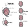 Pink Lady Queen Cameo Jewelry Sets Vintage Look Necklace Earrings