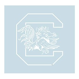 South Carolina Decal (WHT C GAMECOCK DECAL (3''4''6''12''), 6 in)