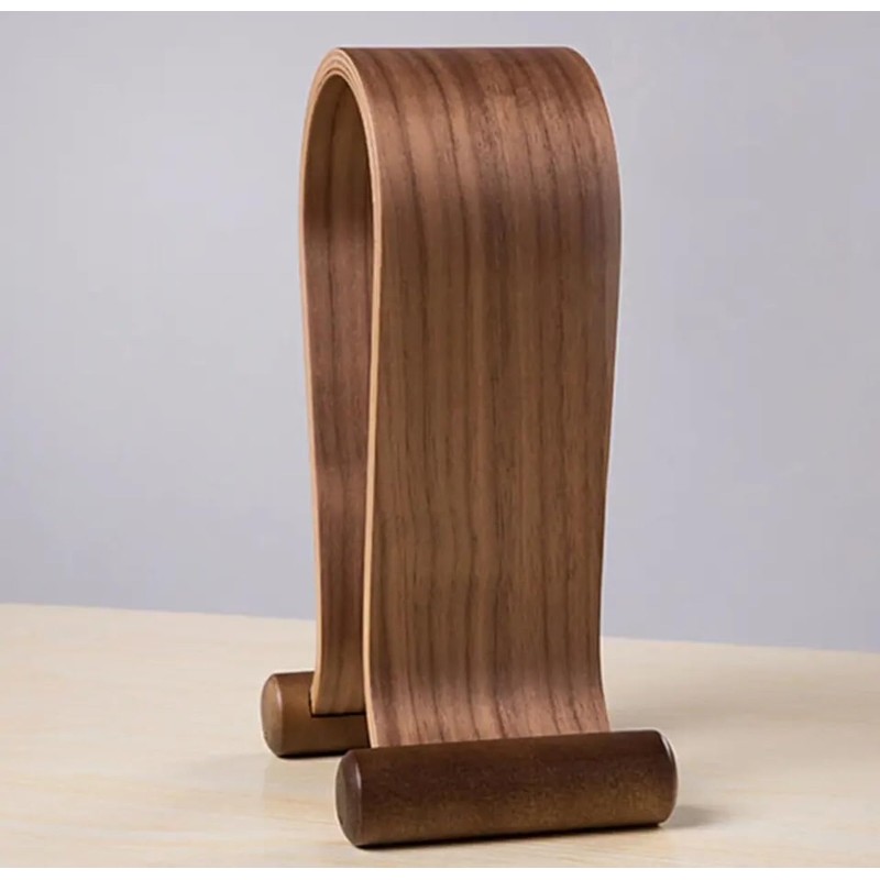 IQ Labs Gaming Headphone Stand Wooden Headest Hanger/Holder/Mount Omega Walnut
