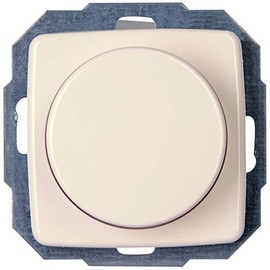 Kopp Rivo 846117081 Pure White Universal Dimmer with Pressure Change Switch for LED, Phase Control and Phase Control LED 3-100 Watt, Incandescent Bulbs 10-250 Watt