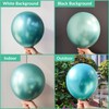 Eitolo Metallic Green Balloons, 50 PCS Shiny Chrome Balloons, 12Inch