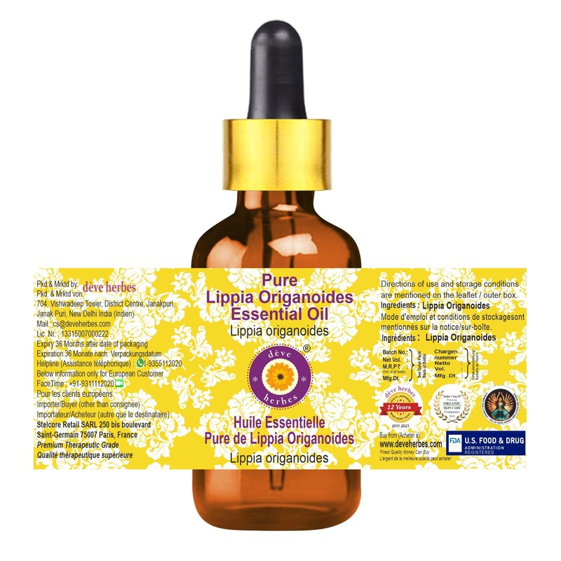 Deve Herbes Pure Lippia Origanoides Essential Oil (Lippia origanoides) with