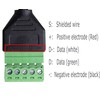 CERRXIAN 1ft Micro USB Male to 5 Pins Screw Terminal