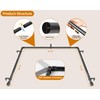 Bay Window Curtain Rods, HOTOZON 7/8 Inch Heavy Duty Curtain