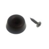 TOILET SEAT FURNITURE RUBBER BUFFER PADS BLACK 7/8 INCH 22MM ( pack of 4 )