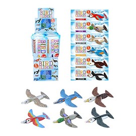 Henbrandt 12x New Animal Birds Aircraft Gliders 16 cm Birthday/ Party Bag - [Toy] Kids Party Bag Fillers, Toy Gliders, Kids Prizes for Party Bags & Party Favours