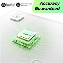 550lb Scale for Body Weight with Ultra-Wide Platform and Large LED Bezel-Less Display, Accurate High Precision Digital Bathroom Scale with Extra-High Capacity