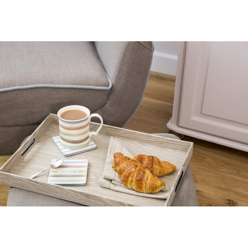 KitchenCraft KCCCCOAST4 Classic Collection Vintage-Style Ceramic Drink Coasters (Set of