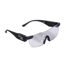 PowerZoom Max Magnifying Glasses with LED Light: Large Magnifying Glasses Help You See Everything Bigger, Brighter, Brighter, Black, One Size, black