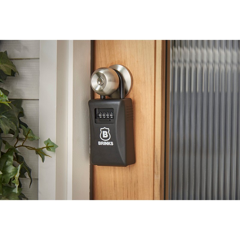 BRINKS - 79mm Outdoor Lock Box - 4-Dial Resettable Combination