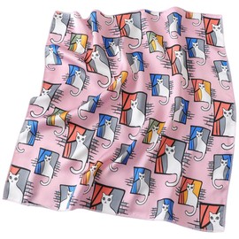 MAIRY Satin Headscarf Multi-purpose Bandanas Paisley Print Cowboy Headband Scarf Unisex Headwraps 05012