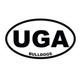 Craftique Georgia Bulldogs Decal (UGA EURO DE (4"), 4 in)