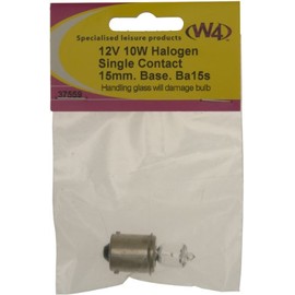 W4 BA15S 12V 10W Halogen Bulb - Transparent