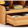 Organizador De Escritorio Madera Oficina Con Cajonera