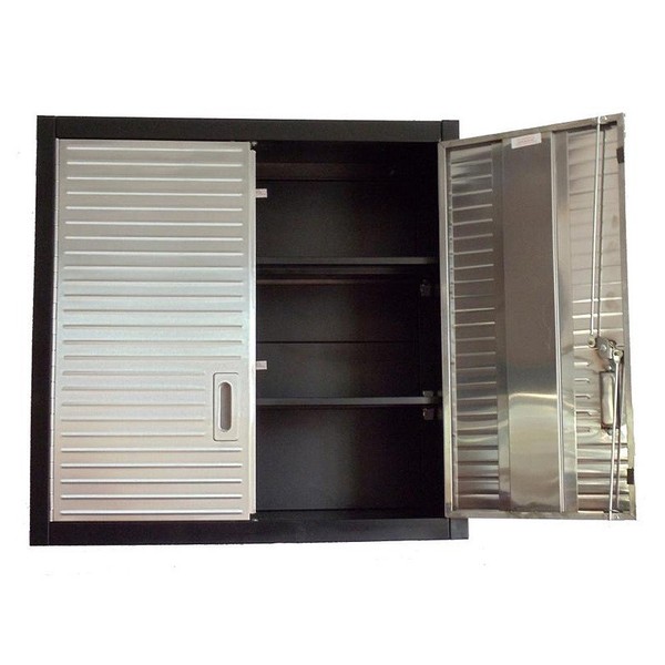 Seville Classics Garage 2 Door Metal Wall Storage Cabinet Commercial Quality