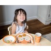 Pearhead Fox Baby Feeding Set, Includes Plate, Bowl, and Cup,