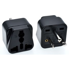 Toptekits Black NEMA 6-20P Universal Plug Adapter110-250V 15A,Universal World to North American US NEMA 6-20P Electrical Plug Adapter Converter