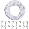 ZYBUX - 2x3 Metres Curtain Wire Hooks and Eyes 12