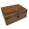 11" Distressed Wood Colonial Writing Chest Reproduction w/ Removable Tray