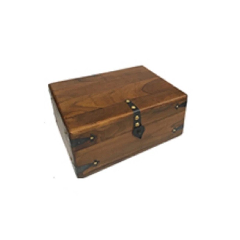 11" Distressed Wood Colonial Writing Chest Reproduction w/ Removable Tray
