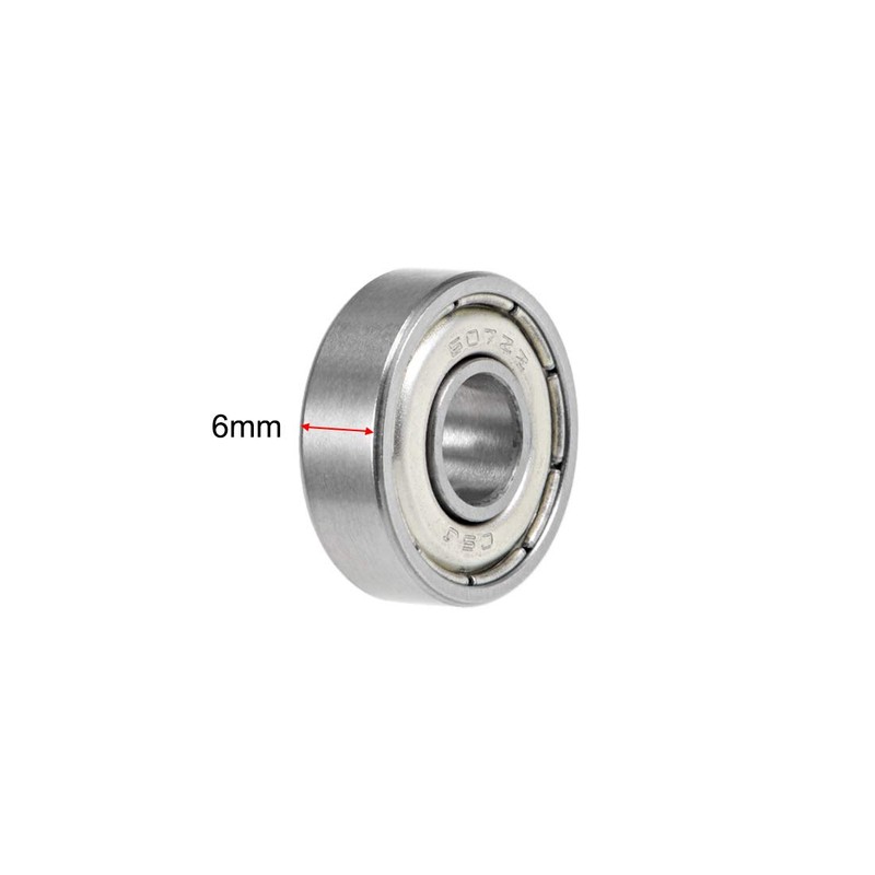 sourcing map 607ZZ Deep Groove Ball Bearings 7mm x 19mm