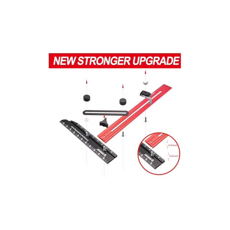 Stair Tread Template Tool, Stair Gauge Set Shelf Layout Measuring