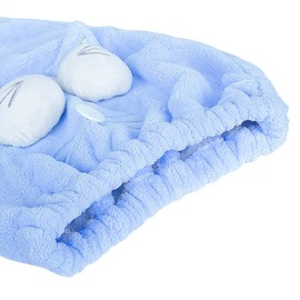 haozaikeji Girls Hair Towel Microfibre Cute Hair Towel Wrap for Kids Super Absorbent Hair Turban Towel Wet Hair Drying Towels Cap Head for Women Quick Dry Elastic Opening Bathing Supplies