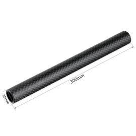 NICEYRIG Camera Carbon Rod, Carbon Rod, Outer Diameter 0.6 inch (15 mm) Rod System, 0.6 inch (15 mm) Rod Pipe, 12 Inch (30 cm) Length, Camera Carbon Rod for Camera Cage, Multifunction Shooting