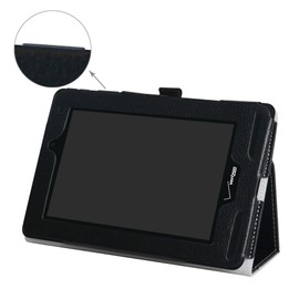 Mama Mouth for Verizon Ellipsis 7 4g LTE Case,Slim Folio 2-Folding Stand Case Cover for 7" Verizon Ellipsis 7 4g LTE Tablet,Black