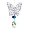 H&D Handmade Butterfly Crystal Prism Rainbow Maker Hanging Suncatcher