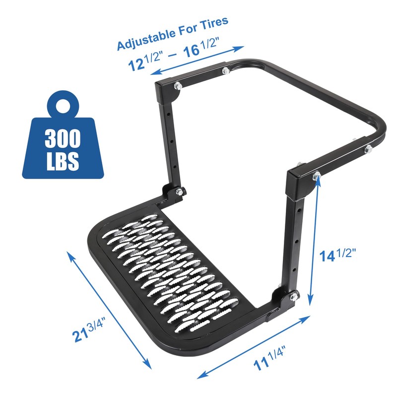 DICMIC Folding Heavy Duty Tire Step for Truck, SUV and