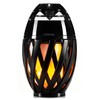 LED-Highlights Bluetooth Speaker Flame Light Black 10 x 24 cm