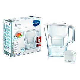 BRITA 1024024 Pitcher Water Filter 2.4L Transparent, White – Water Filter (265 mm, 110 mm, 275 mm, 990 g, 2 pc (S))