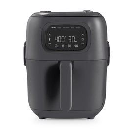 Dash Flip & Fry™ Digital 2-in-1 Grill + Air Fryer with 5 functions, 7 Qt Capacity, Air fryer & Indoor Grill for fries, wings, burgers and more - Forged Iron