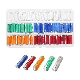 Automotive Torpedo Fuses 200 Pcs Cartridge Fuses for European Vintage Old Style Classic Cars, 5A 8A 10A 16A 25A