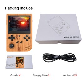 RG351V Handheld Game Console Open Source System RK3326 Chip Retro Game Console with 5000/7000/15000 Classic Games 3.5 Inch IPS Screen