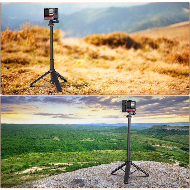 Selfie Stick Tripod Aluminum Alloy Portable Retractable Stable Sports Camera