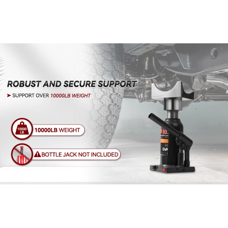 AUTOXBERT Universal Heavy Duty 3-20Ton Bottle Jack Axle Stand Adaptor