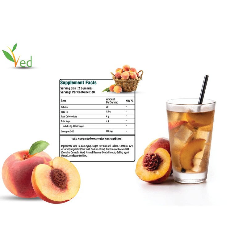 Ved Co Enzyme Q10 Gummies | Support Healthy Heart and