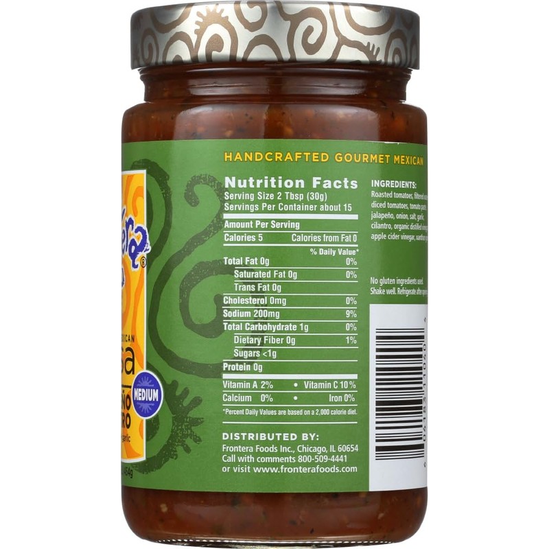 Frontera Jalapeno Cilantro Salsa 16 oz each (1 Item Per