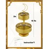 2 Tierd Ramadan Serving Trays, Eid Mubarak Metal Food Trays,