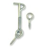 Safety Latch, Hook & Eye with Spring, Zinc, 2 Inch