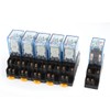 uxcell 6 Pcs AC 110/120V 5A Coil 5mm DIN Rail